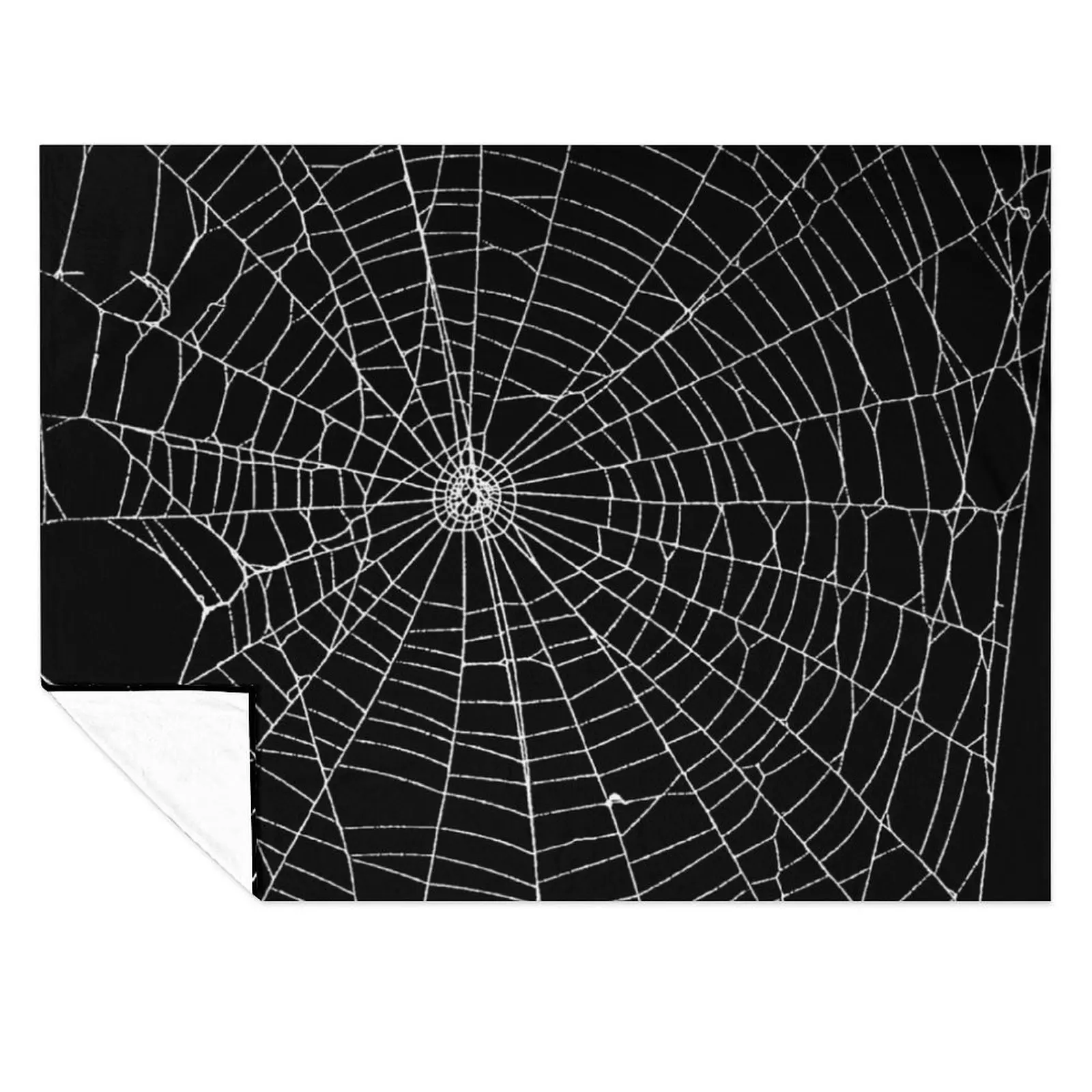 

Spider Spider Web Throw Blanket Thermal Plaid on the sofa Flannel Blankets