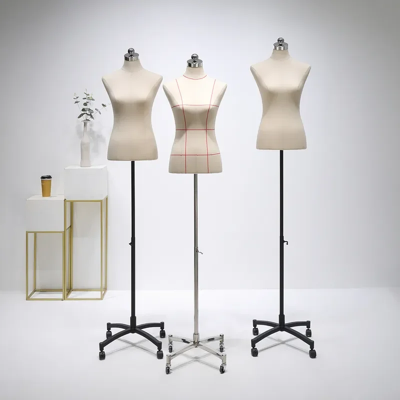 for Clothing Store New Foam Vertical Cut Insertable Women's Table Half Body Model Props Cutting Plate Model Display Stand