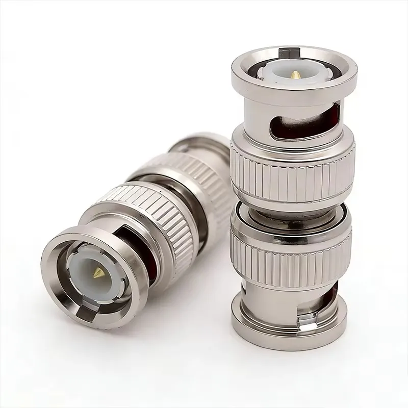 BNC to BNC Adapter BNC Male to Male RF Coaxial Connector Straight for CCTV Security Camera Video