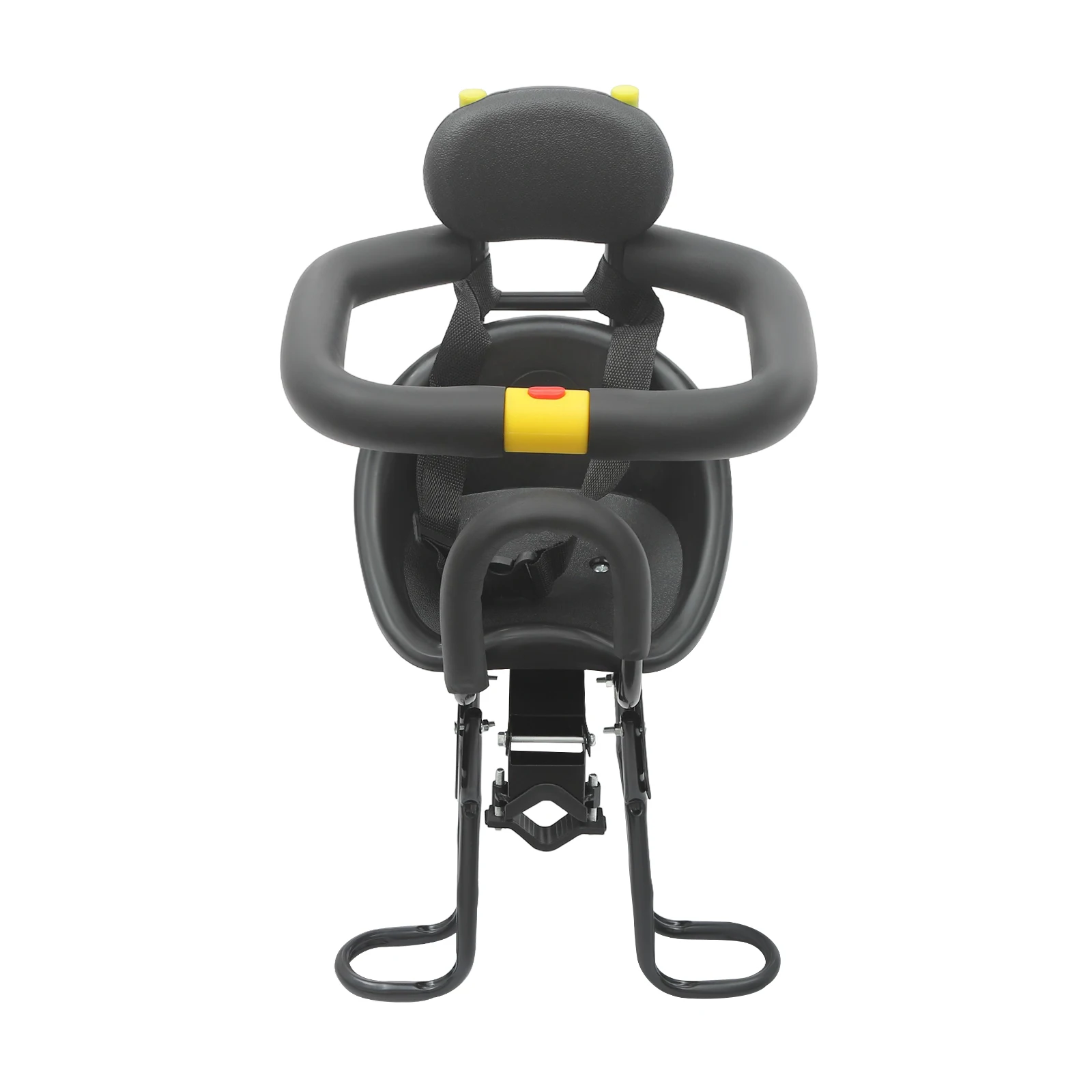 

Bike Child Seat for 1-5 Years, 77lbs Capacity, Adjustable Pedals & Seat Position Compatible with Mountain Commuter Folding Bikes