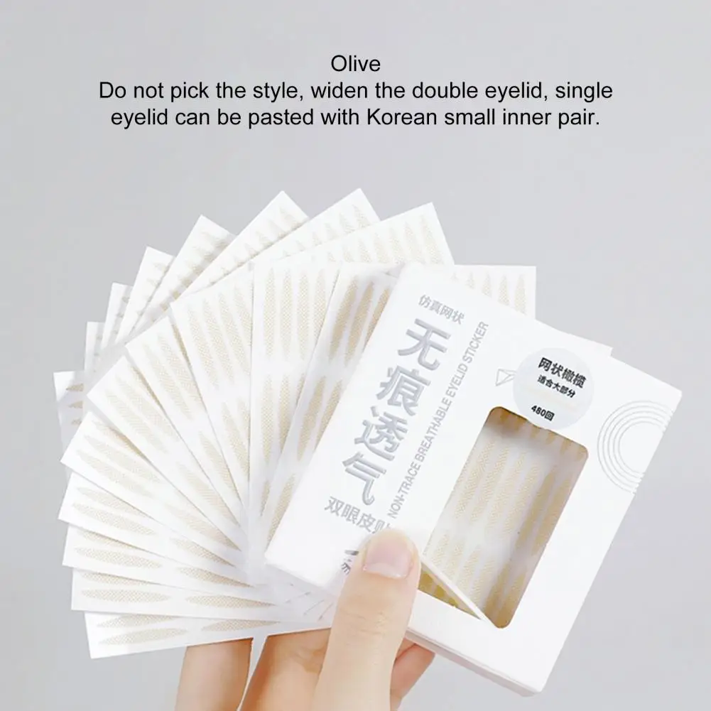 480Pcs/Set Fashion Eyelid Tapes Skin Texture Eyelid Pastes Soft Making Double Eyelid Double Eyelid Styling Tapes