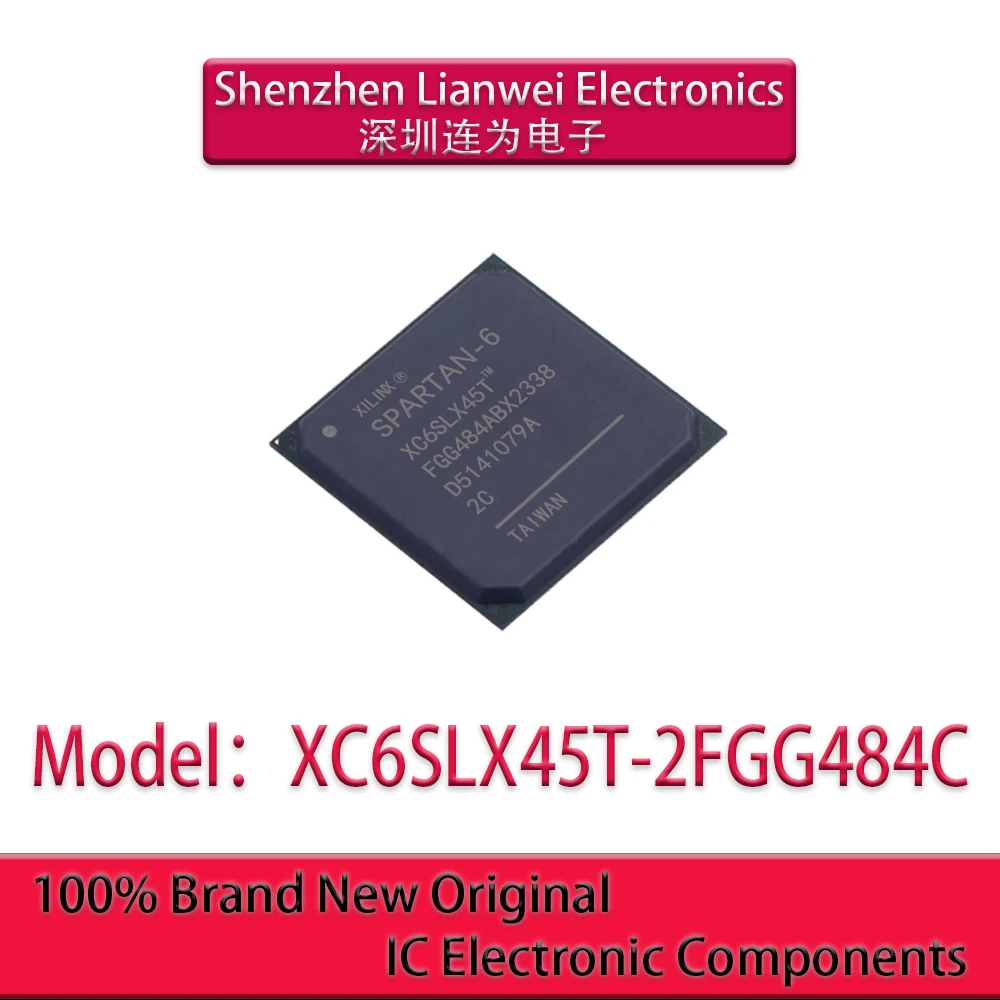

100% New Original XC6SLX45T-2FGG484C XC6SLX45T IC Chipset FBGA-484