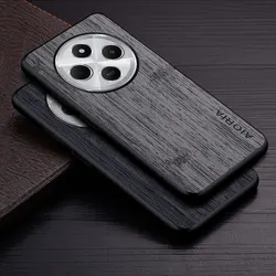 Case for Xiaomi Poco C75 Redmi 14C 13C 4G 5G funda bamboo wood pattern Leather new phone cover Luxury coque for Poco C75 case