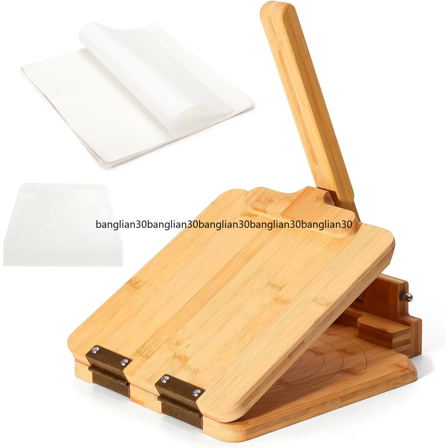 

Bamboo and Wood Tortilla Maker Press Dumpling Skin Artifact