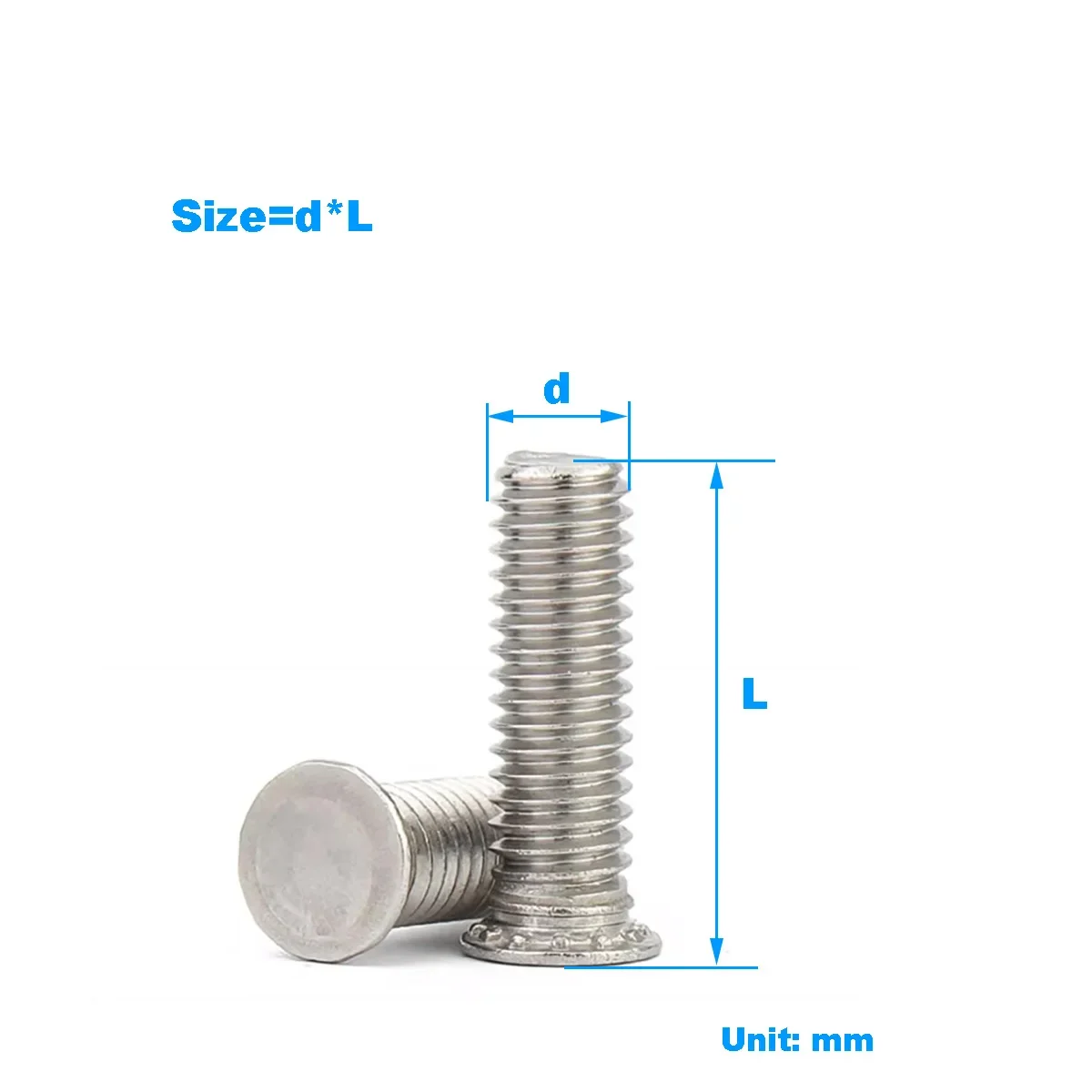 

304 Stainless Steel Riveting Screws / Riveting Parts / Pressure Plate Screws