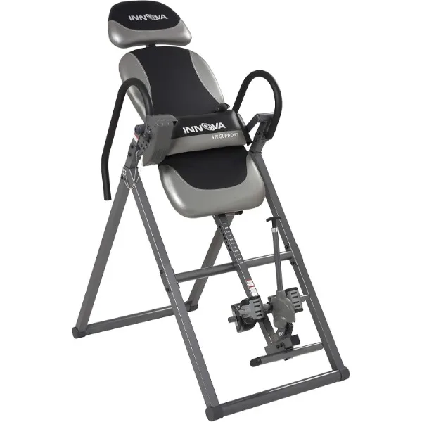 Innova ITX9900 Inversion Table with Air Lumbar Support, Black/Gray