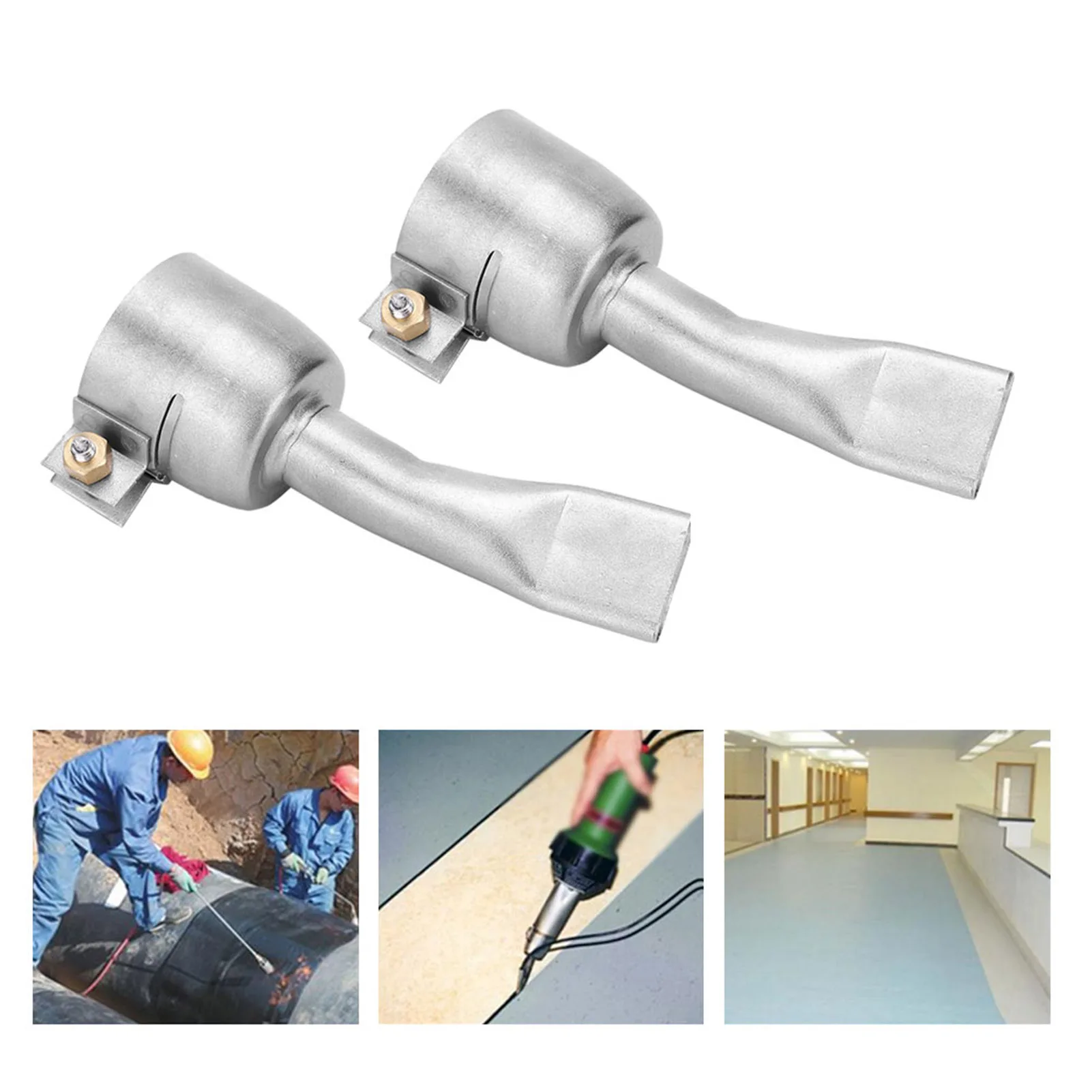 

Hot Air Gun Welding Nozzle Stainless Steel for PVC Plastic Sheet Soldering Accessories Flat Nozzle Stainless Steel Nozzles