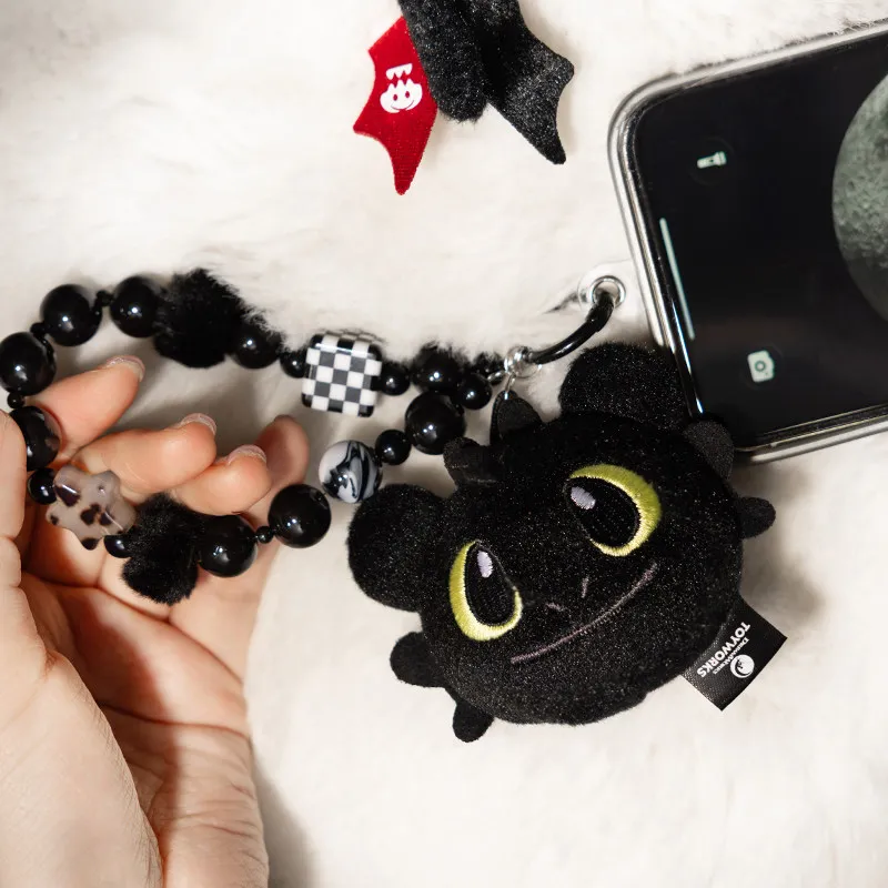 

How to Train Your Dragon Toothless Phone Lanyard, Cool Black Night Fury Strap with Cute Design, Universal Limited Edition Gift