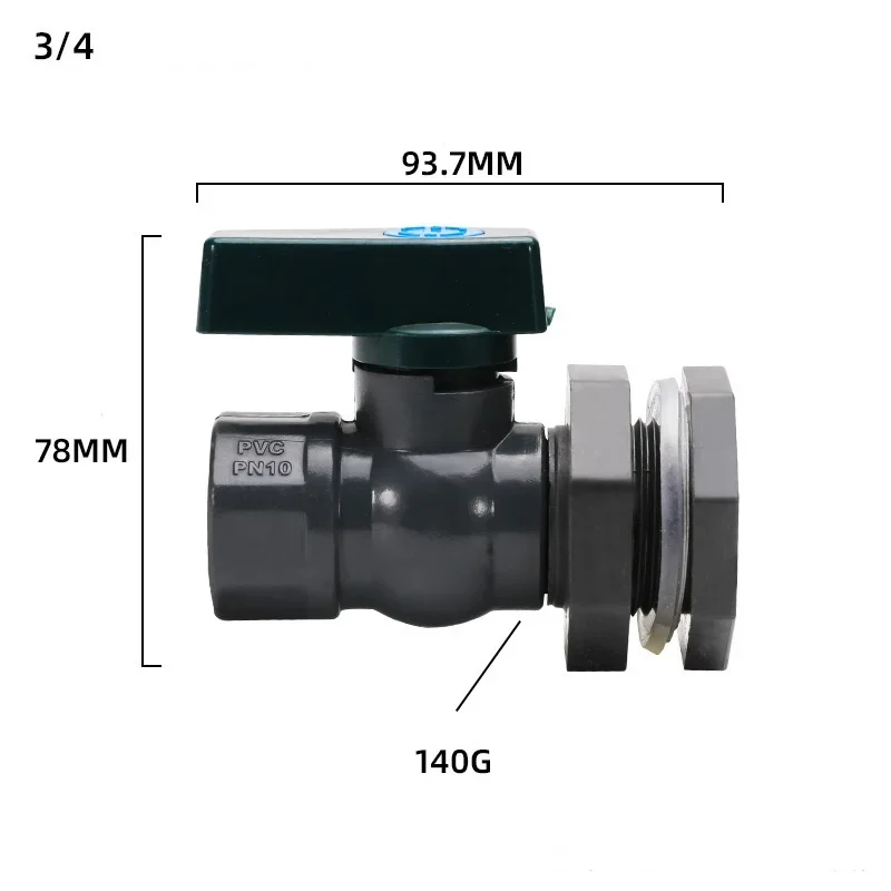 Hose Adapter Valve 3/4 Inch Tap Rainwater Collection Efficient Water Distribution Flexible Water Flow Reliable Solution