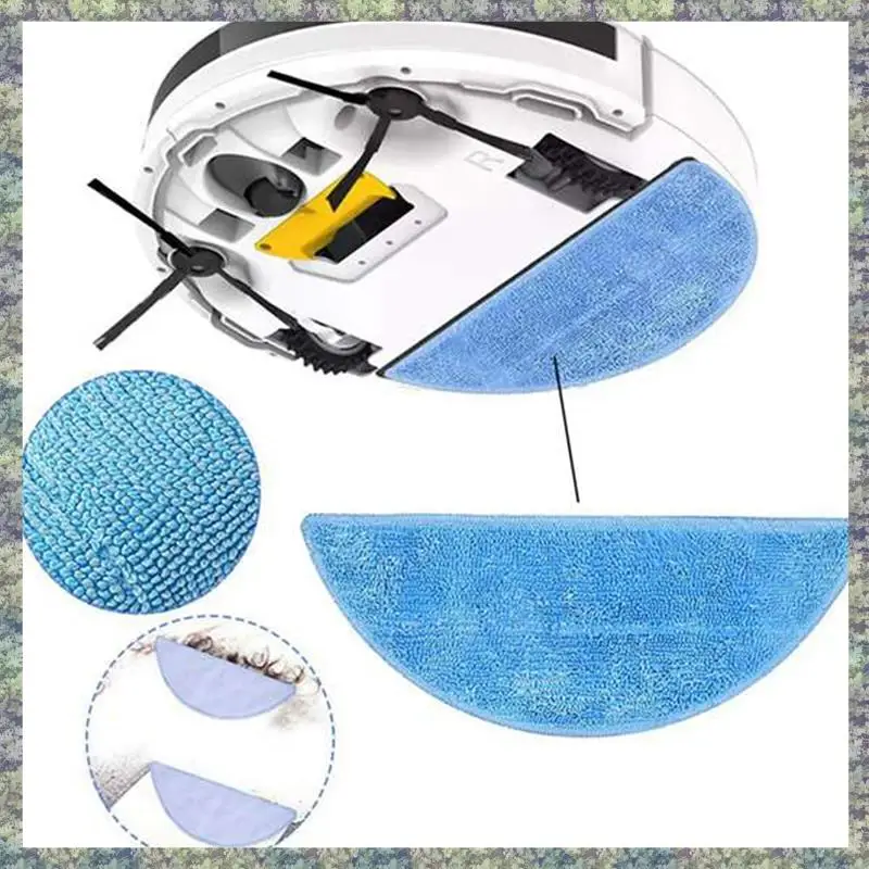 

WON 4Piece Mop Replacement Accessories Rag Cleaning Cloth Parts Accessories Suitable For Ilife Sweeping Robot V3S V5S V5 V3