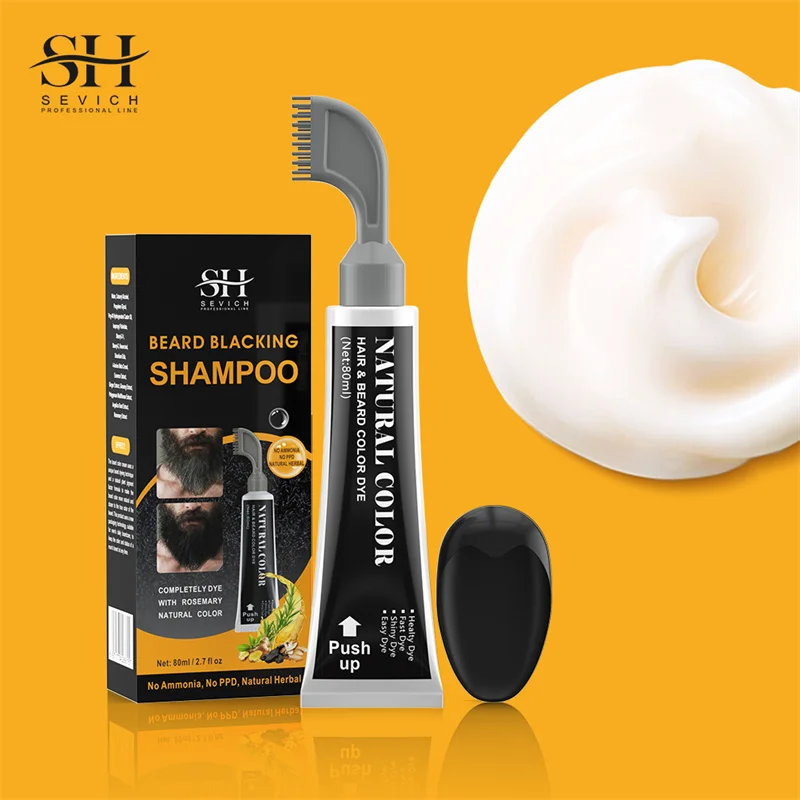 Beard Darkening Shampoo Bar Gray Hair Coverage Hair Darkening Compressed Shampoo Bar Serum Natural Cream Hair Darkening Repair