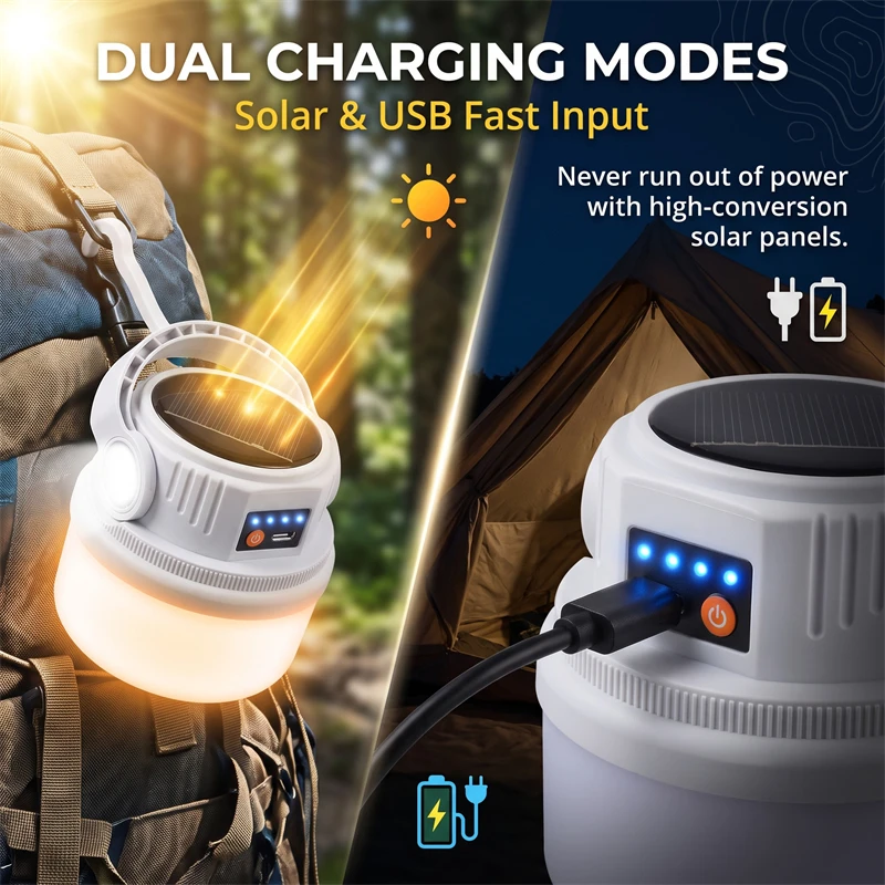 Solar Camping Light Waterproof - Power Outage Light recension och pris