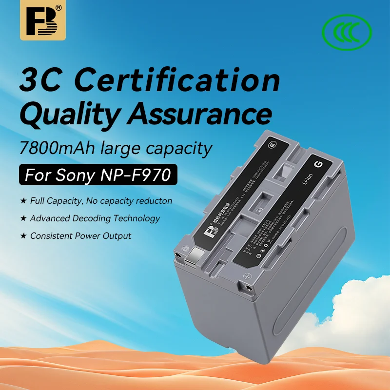 FB NP-F970 7800mAh Battery Charger Set for Sony NEX-FS700 PXW-Z100 HXR-NX100 HVR-HD1000E HDR-AX2000E Camcorder