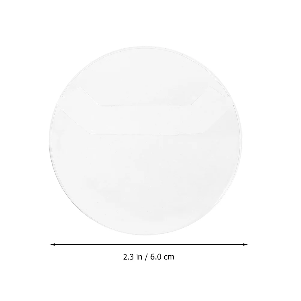 20Pcs Round Badge Clear Protector Simple Button Badge Cover for Safe Storage and Display of Fragile Badges Collection