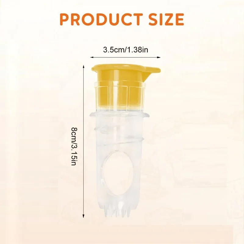 2/3pcs Manual Lemon Squeezer Portable Handheld Lime Juicer with Lid Screw-Top Lemon Squeezer Manual Juicer with Built-In Filter