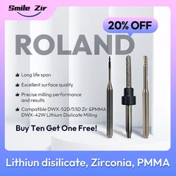 Roland DWX52DC DWX42W DC Milling Bur PMMA Ceramic Crown Drills Lithium Emax Cutter Glass Ceramic Fresa For Dental Lab use