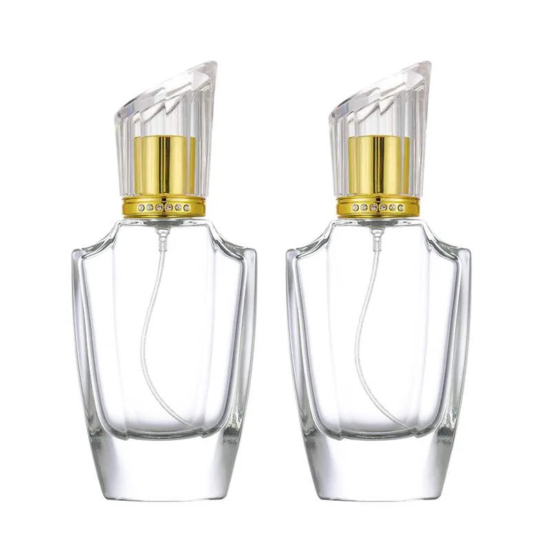 

50ml Clear Sprayer Pump Refillable Perfume Liquid Atomizer Container 1Piece Portable Glass Spray Bottle For Travel