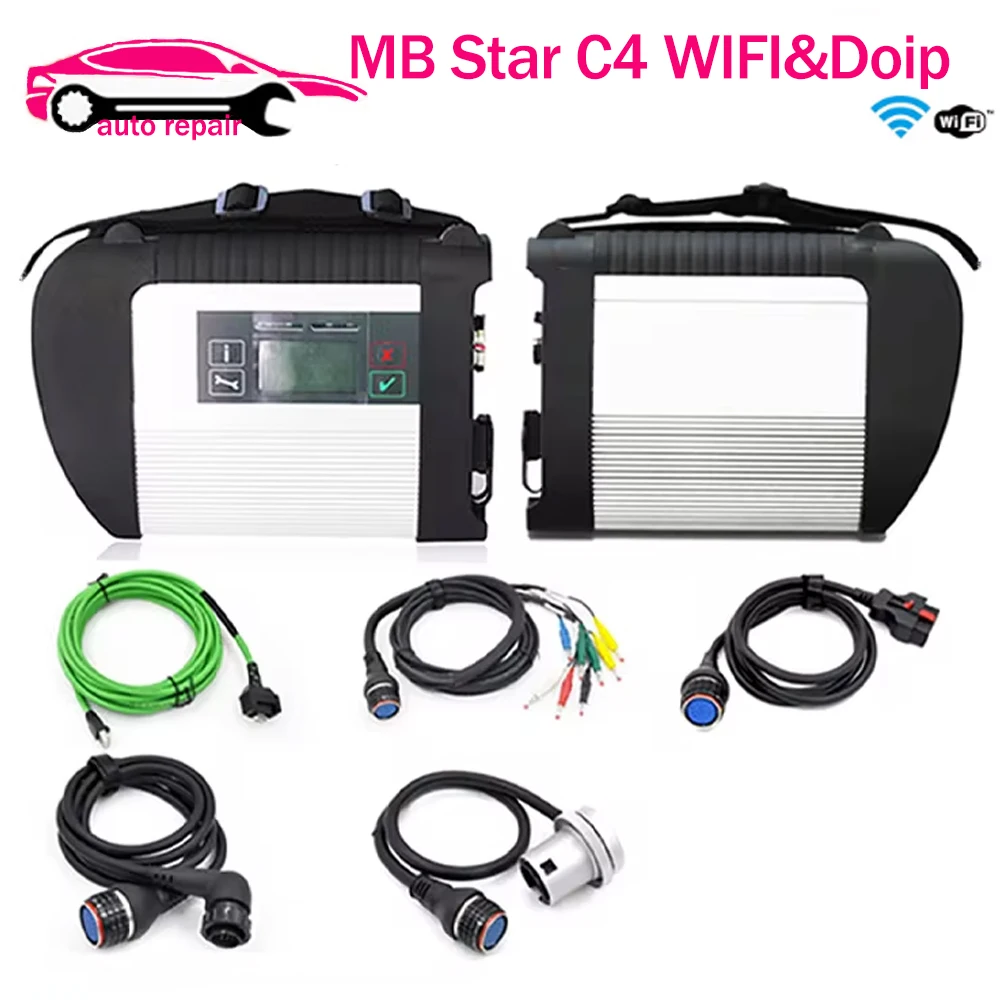 A+++ Quality MB Star C4 SD Connect Obd2 Scanner Star diagnosis C4 Mercede-s Ben-z Diagnostic Tool Support Full chip C4 Doip Wifi