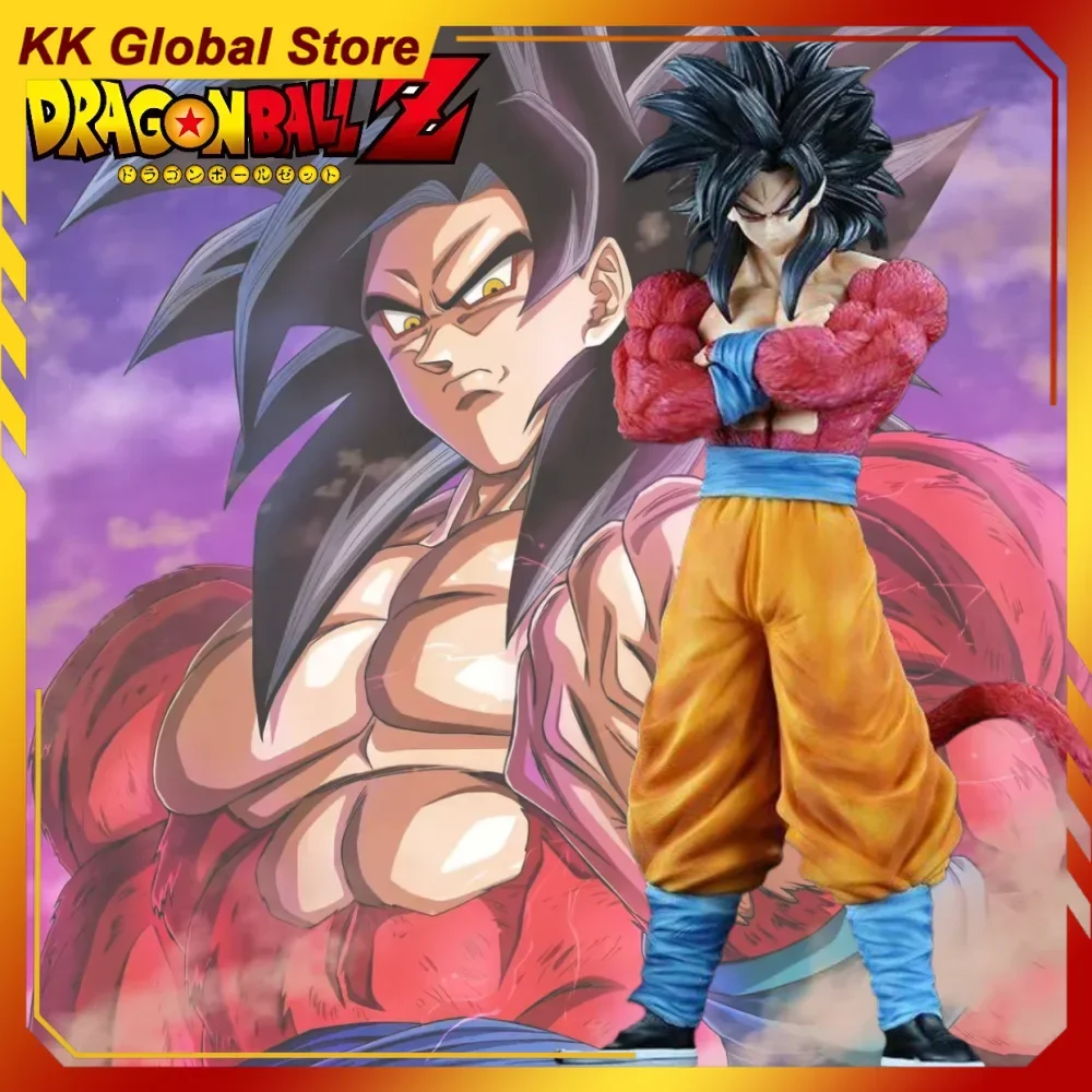 

32cm Dragon Ball Super Saiyan 5 Super Saiyan 4 Anime Figure Peripheral Model Statue Desktop Decoration Ornaments Kids Gifts Toys