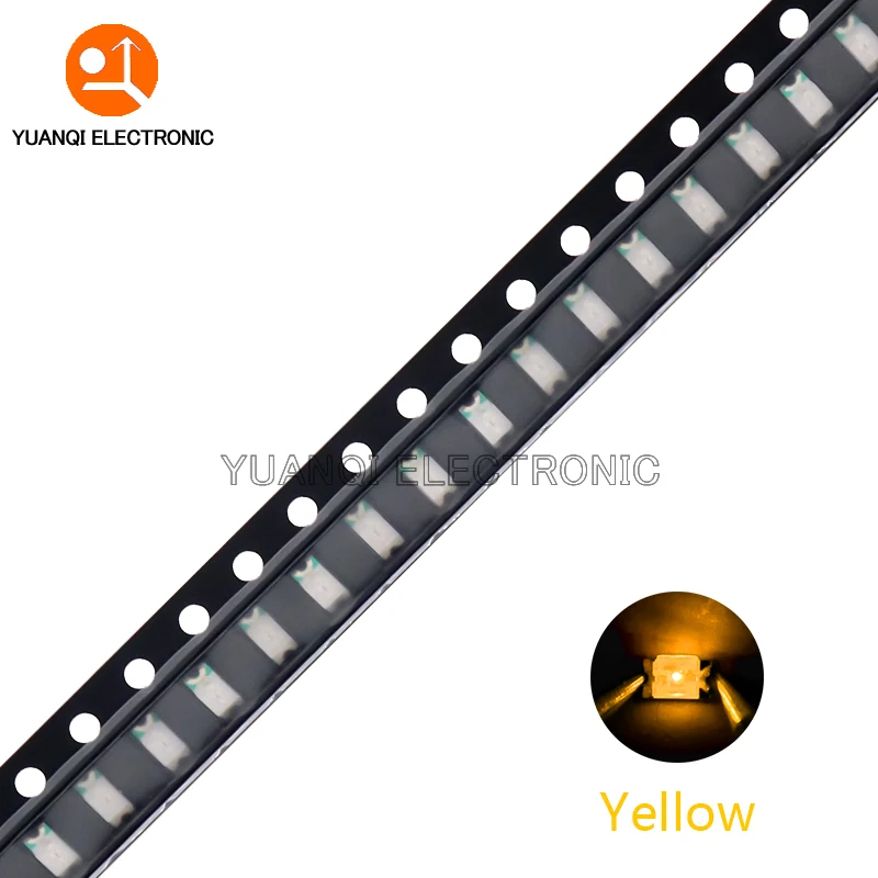 100pcs 1206 SMD LED 화이트 레드 블루 옐로우 그린 오렌지 따뜻한 화이트 핑크 퍼플 RGB 발광 다이오드