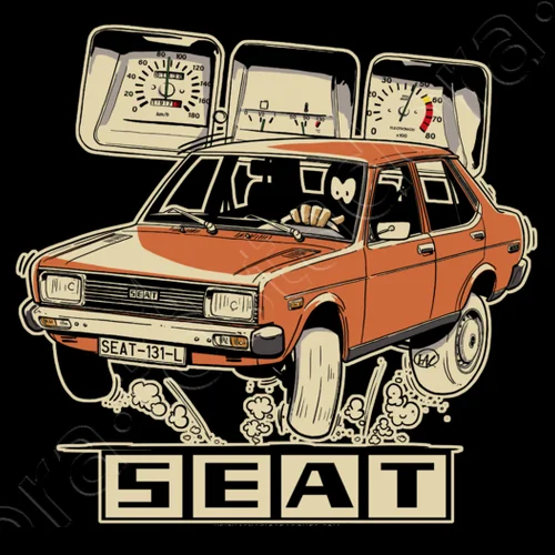 Hot Sale Vintage Classic Spain Car S E A T 131 L 1430 T Shirt. New 100% Cotton Short Sleeve O-Neck T-shirt Casual Mens Top