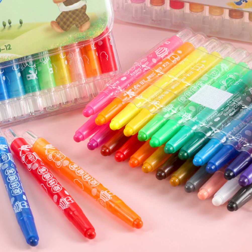 

Colored Pencils Crayons Oil Painting Brush Drawing Washable Pens Sketching Coloring Books Plastic Sleeve Comfortable