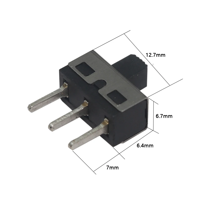 【30-5PCS】SS12D10 SS12D11 Toggle Switch 3Pins Straight Feet 1P2T Handle High 5mm Spacing Of 4.7mm 3A 250V SS12D10G5