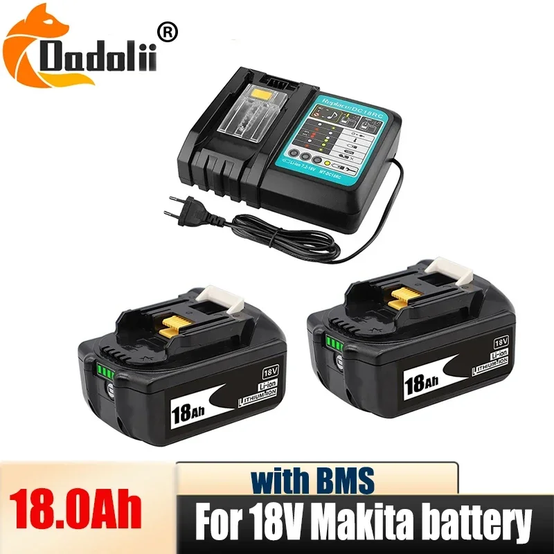 

Оригинальный аккумулятор Makita 18 Ач для Makita 18 В BL1830B BL1850B BL1850 BL1840 BL1860 BL1815, сменный литиевый аккумулятор