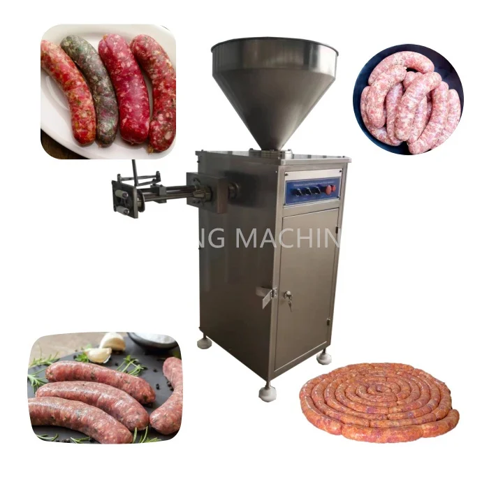 Industrial Sausage Stuffing Tying Filling Filler Machine Automatic For Vacuum Sausage Stuffer Maker