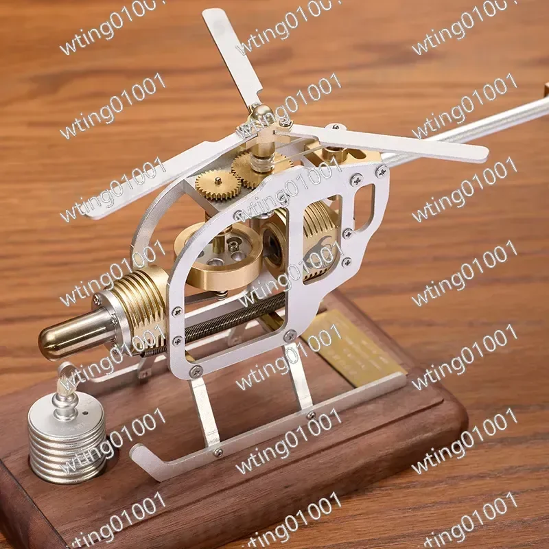 for Stirling Engine Helicopter Toy Miniature Air Energy Combustion Physics Experiment Educational Science Kit Model