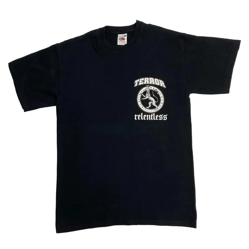 Terror “Relentless” Graphic Heavy Hardcore Punk Band T-Shirt Small Black