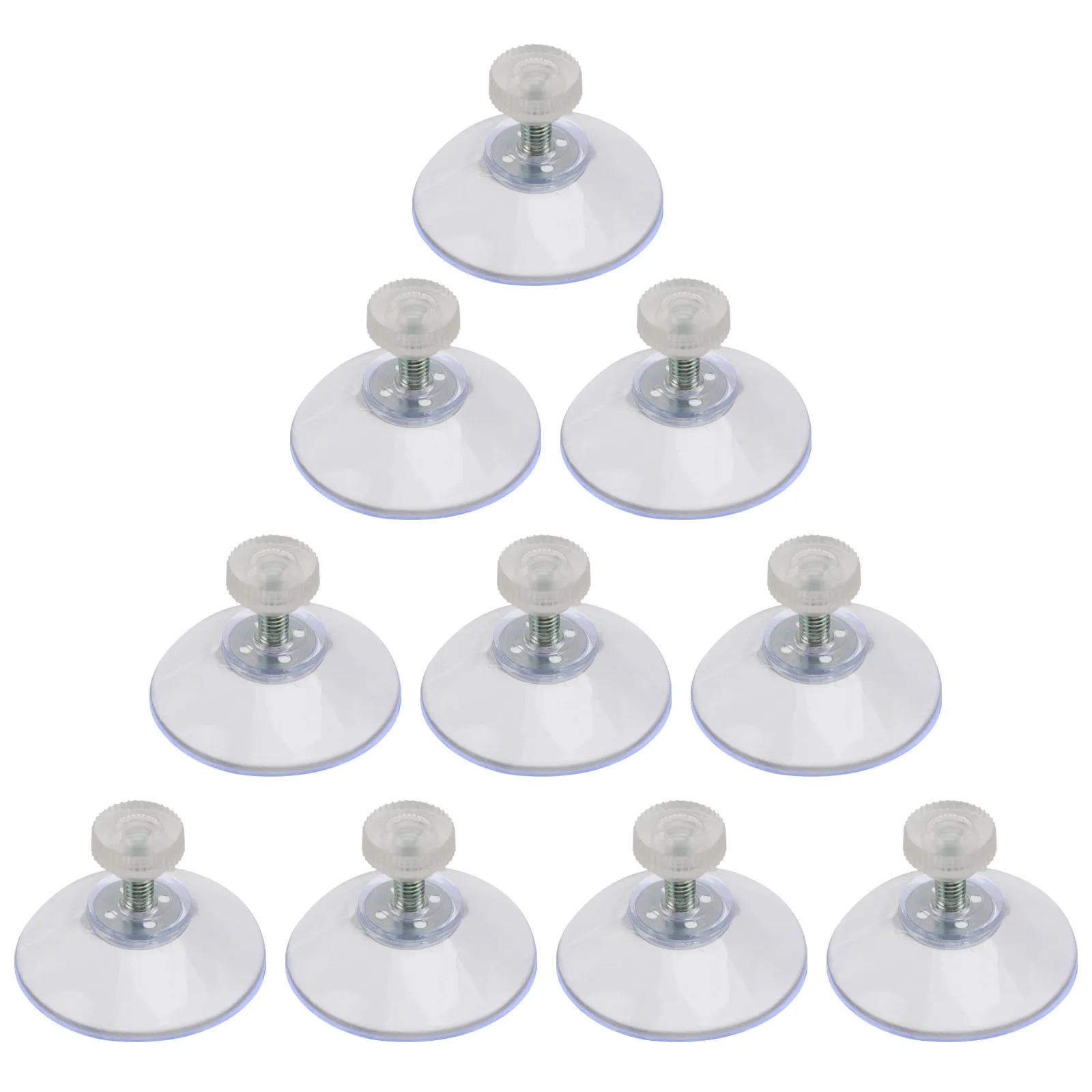 

10pcs Suction Cup Nut Screw Sucker Clear Waterproof Hand Tighten Hooks for Glass Window Mirror Storage Home Decor