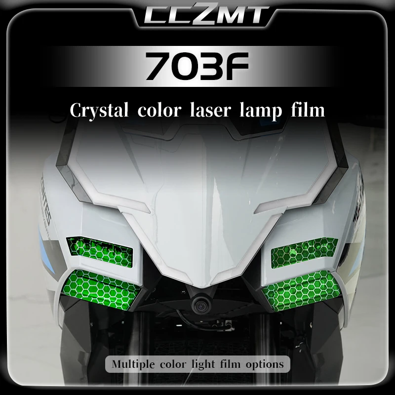 

For ZONTES 703F 703f headlight and taillight film honeycomb laser film protective sticker modification accessories