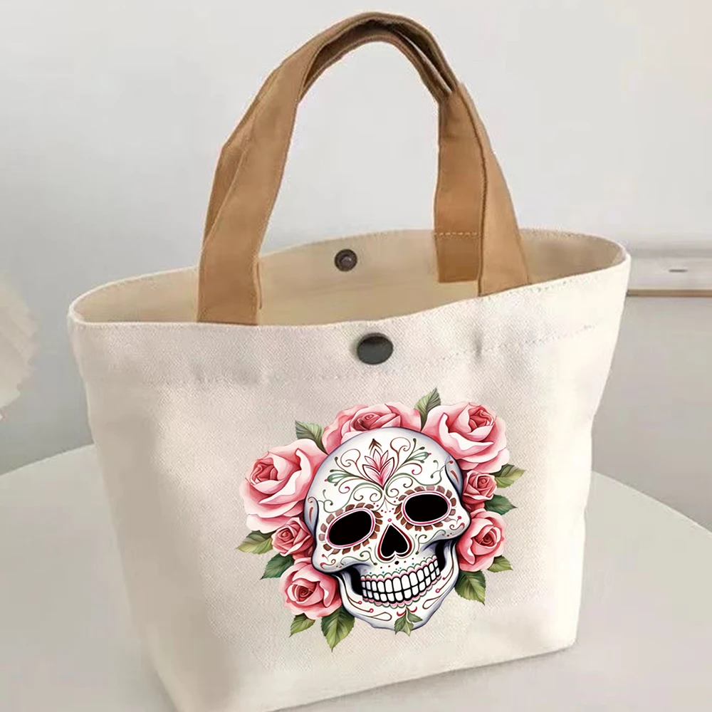 طلاء ساخن بطباعة نقل الحرارة ، يوم الجمجمة الميتة ، ملابس تصنعها بنفسك ، زخرفة المنسوجات ، معجون كي ، قابل للغسل