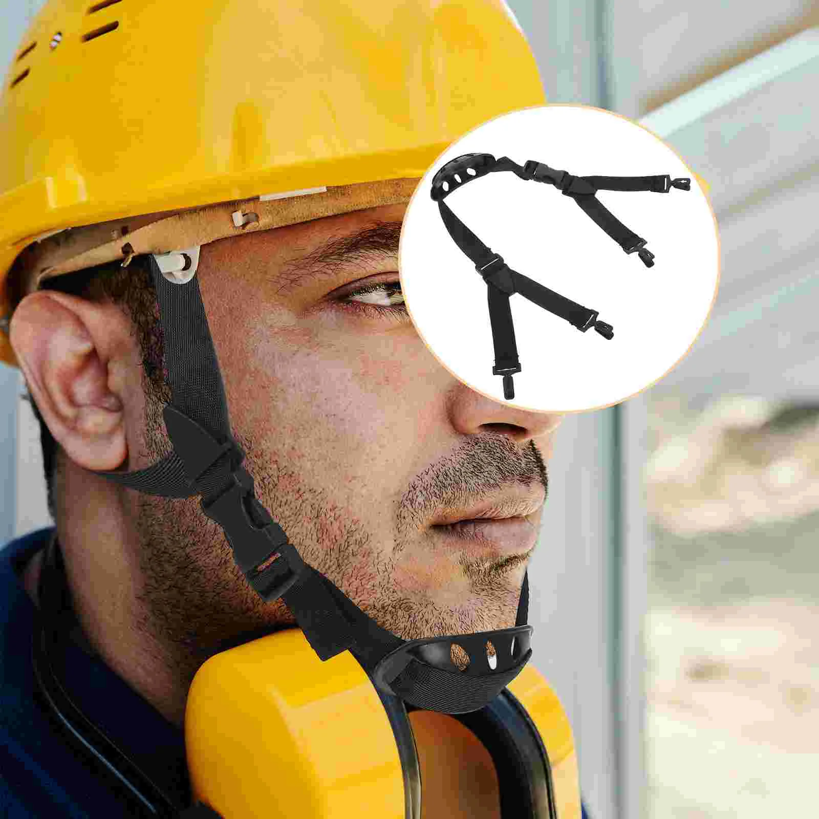 Sangle de menton réglable pour casque rigide, avec mentonnière, sécurité de la Construction industrielle, sangle de menton pour la sécurité des travailleurs
