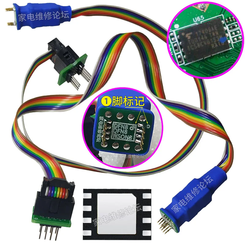 Dfn8 qfn8wson8チッププローブライン読み取り/書き込み燃焼プローブ1.27 6*8 5*6テストプローブ