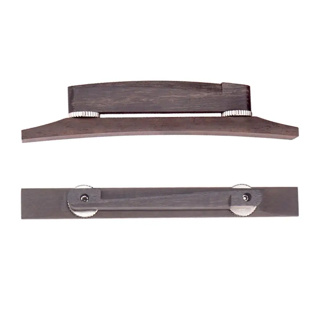 Archtop Jazz Guitar Bridge Rosewood Luthier Tool Height Adjustable Guitar Part for Acoustic Instruments Replacement - view 4