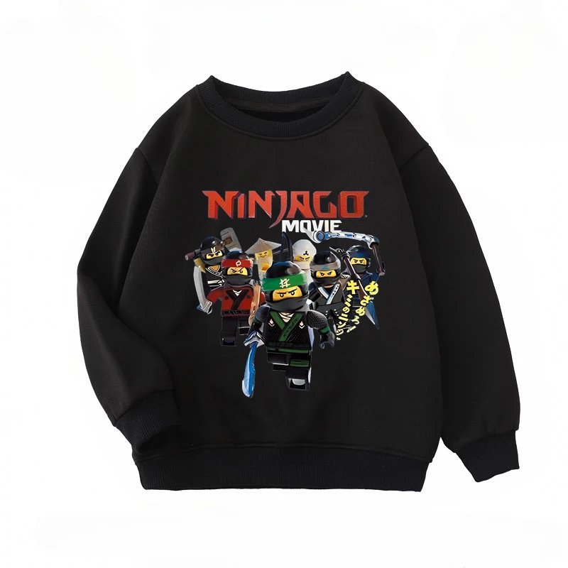 LEGO Ninjago：Masters of Spinjitzu Cartoon Anime periphery Boys and girls round neck pullover Autumn and Winter Children pullover