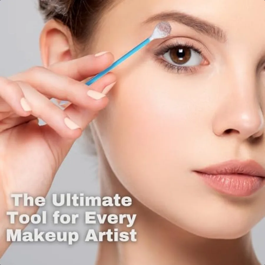 Fran Wilson EYE TEES COTTON TIPS 80 Count 6 PACK Precision Makeup Applicator Doublesided Swabs with Pointed and Rounded Ends fo