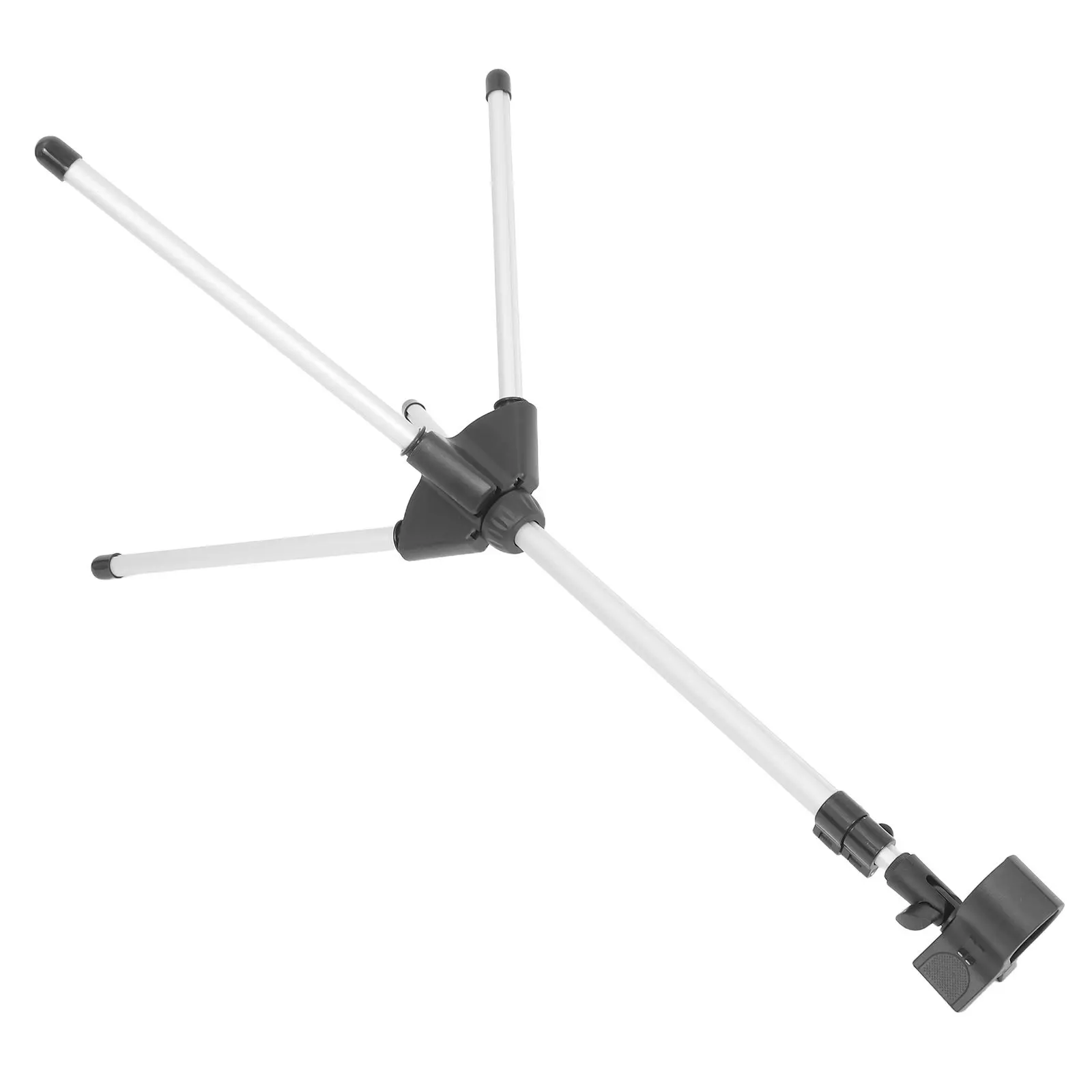 

Foldable Adjustable Height Hair Dryer Floor Stand Sturdy Aluminum Alloy Base Portable for Travel Salon Desktop Countertop