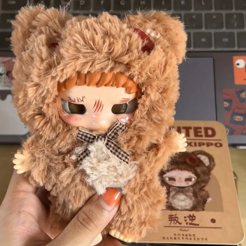 

Подлинная плохая детская Kippo Let'S Has A Rebellious Escape Series, виниловая глухая коробка, милая плюшевая кукла, сумка, подвеска, декор для рабочего стола, подарок