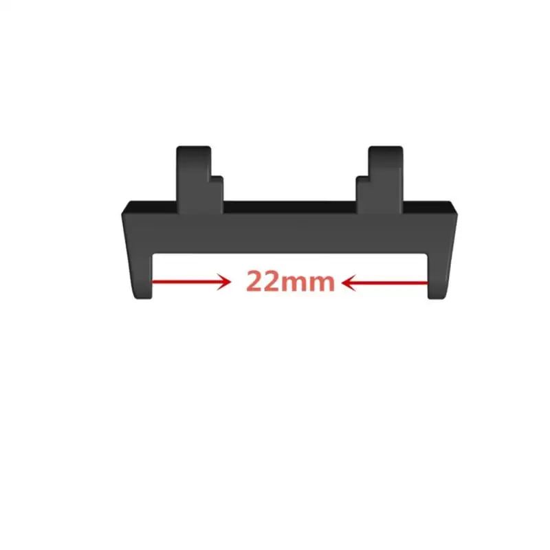 Watch Strap Adapter Antirust Universal For Amazfit T-rex 2 Black Watch Accessories Watch Strap Connector Metal Sturdy 22mm