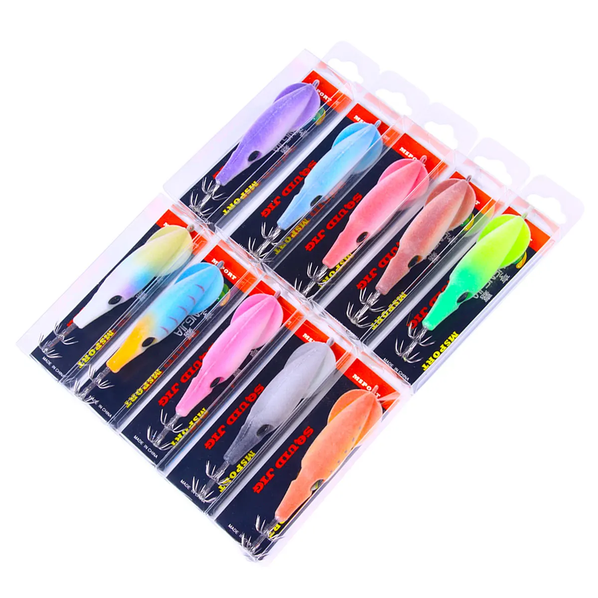 HENGJIA 9cm 6g Fishing Bait Squid Jig Hook Shrimp Lures Jigs Simulation Octopus Bait Pike Carp Bass Pesca FishingTackle Calama