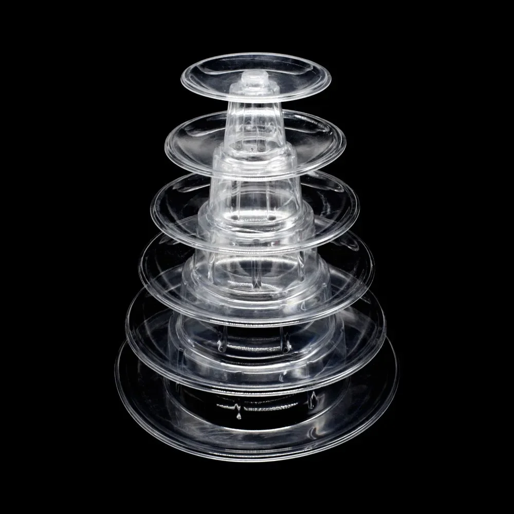 1PC Macaron Display Stand Cupcake Tower Rack Cake Stands PVC Tray for Wedding Birthday Cake Decorating Tools Bakeware Cake Tools