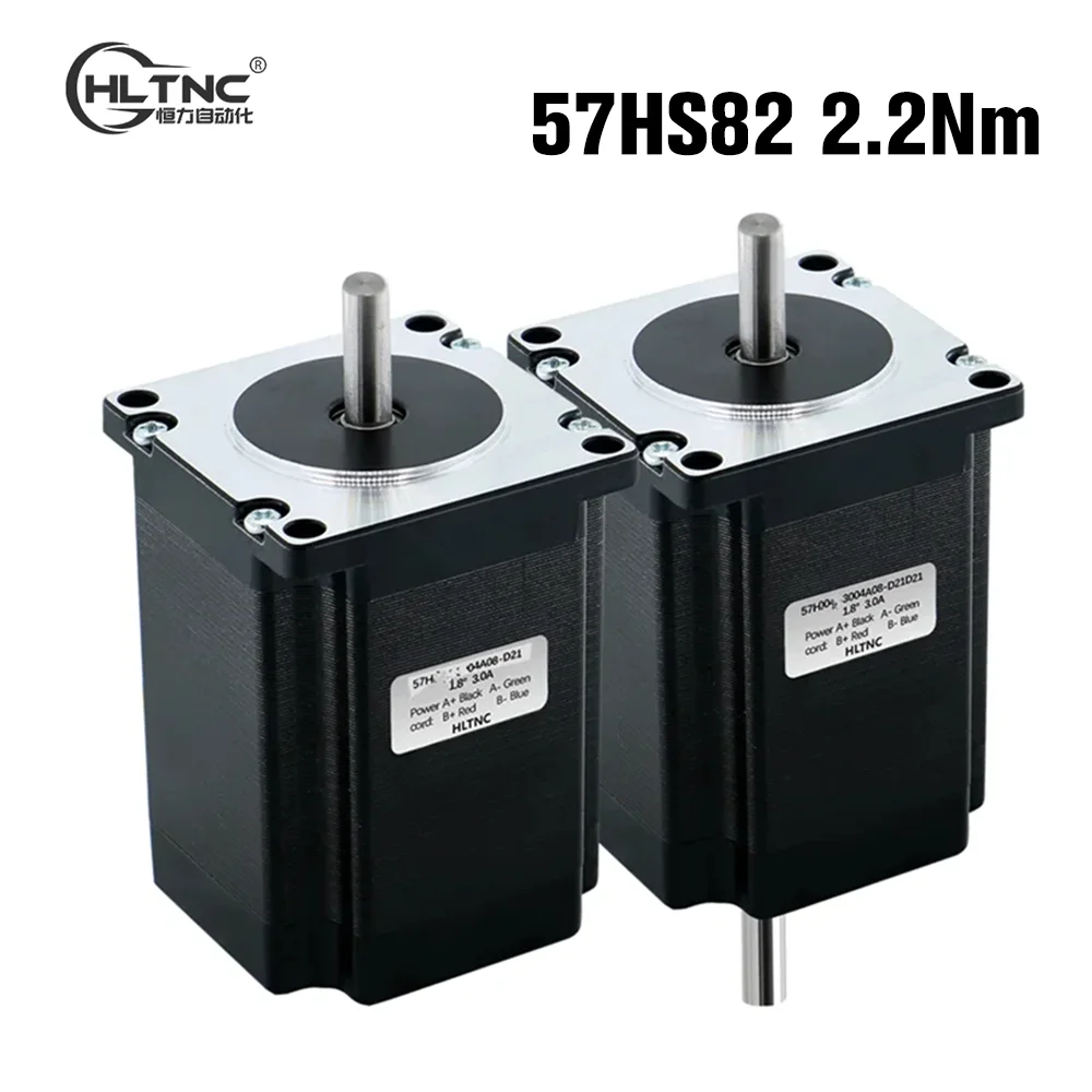 

HLTNC 57mm 3a Nema 23 4 wire 2 phase Stepper motor 82mm length 2.2 N.m torque 315Oz-in Nema23 engine for CNC Engraver Router