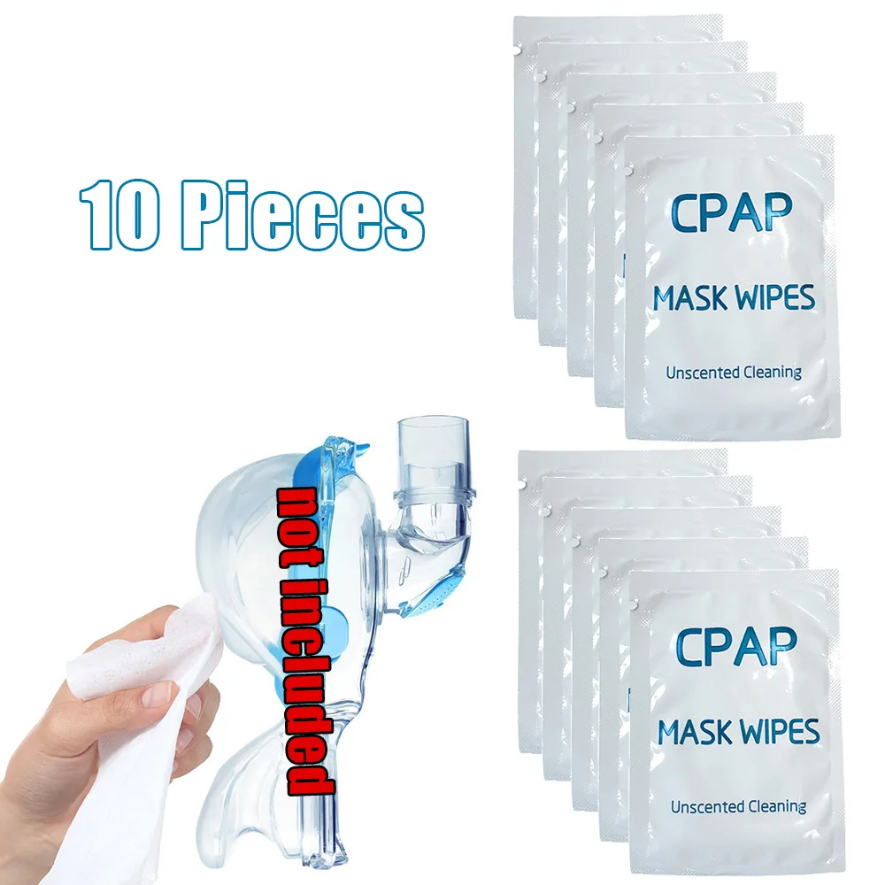 

CPAP Mask Wipe for Masks, Cushions - Alcohol-free, Unscented Cleaning Wipe - Cleaning for CPAP & BIPAP Machines(Pack of 10)