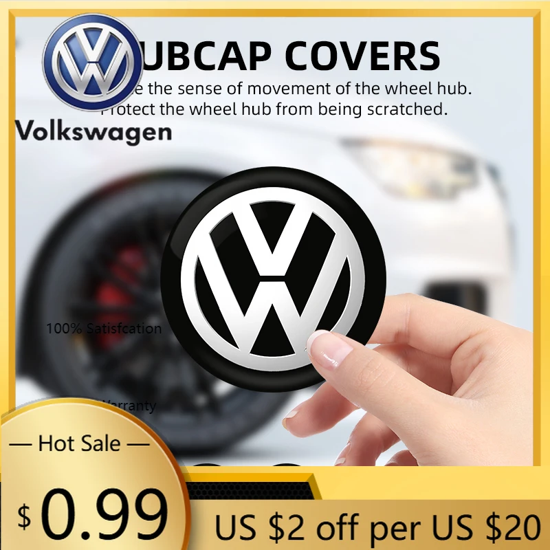 

Новые наклейки-эмблемы на центральные колпаки колес для Volkswagen (VW) GTI, Polo, Golf, Passat, Tiguan (2026)