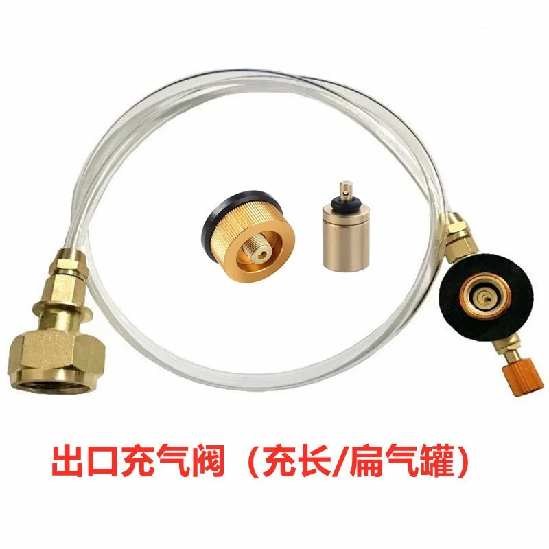 Russian German Standard Outdoor Liquefied Gas Burner Cassette Long Flat Gas Tank Inflation Valve EU Union Adapter Gas Stove