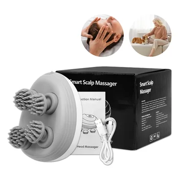 Vibrator heated electric scalp massager head massager for relaxation treatments migraine relief hair growth body massager