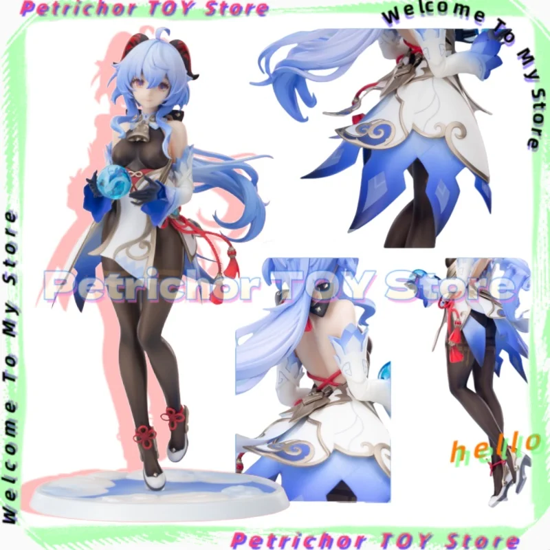 

High-Quality 23CM Game Genshin Impact Anime Figure Ganyu Plenilune Gaze 1/7 Scale Action Figure Collection Model Gifts In Stock